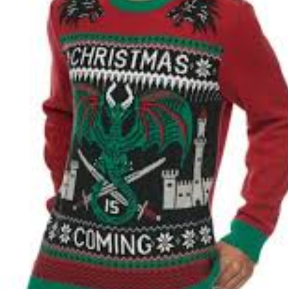 Christmas Is Coming. Light-up Ugly Christmas Sweater. Mens M - Picture 15 of 15
